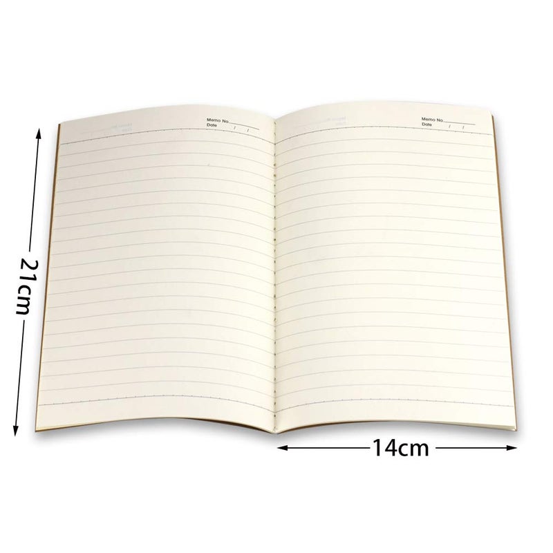 Owevvin 24 Pack Journal Notebook with Lined Paper, Brown Kraft Cover Writing Diary Subject Notebooks for Travelers, School and Office, A5 Size, 8.3x5.5 inch. 60 Lined Pages, 30 Sheets - Image 2